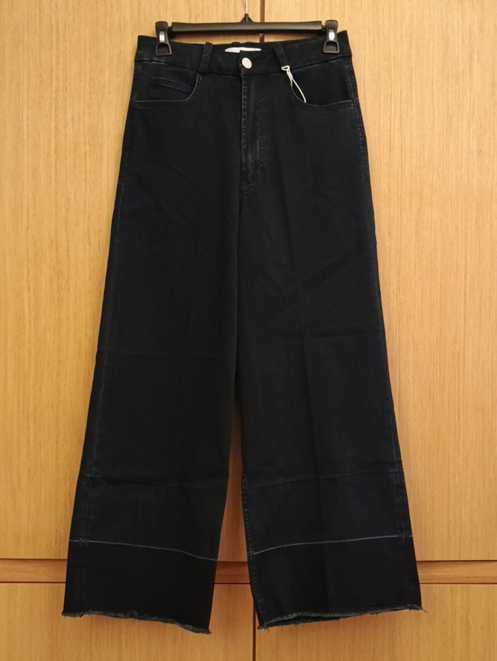 NWOT Dear John SZ 28 Dark Blue Wide-Leg High-Rise Jeans